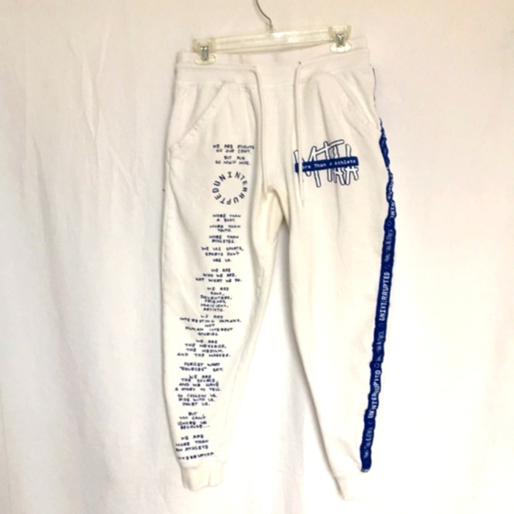 More than an Athlete Uninterrupted X Lebron Logoed Sweatpants Joggers Small